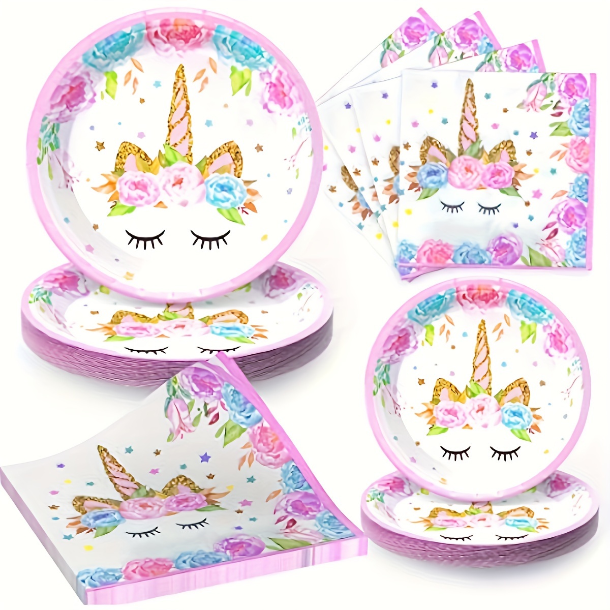 48pcs, Birthday Decorations Party Supplies Set, Plates And Napkins, Magical Birthday Party Decorations
48pcs, Birthday Decorations Party Supplies Set, Plates And Napkins, Magical Birthday Party Decorations