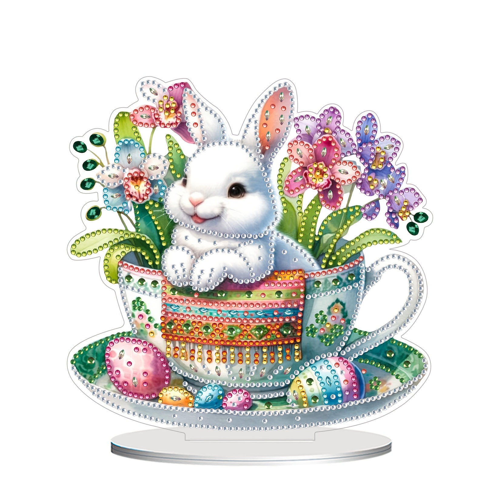 Un ensemble de décorations de Pâques en résine diamantée à soi-, lapin, œuf, lys, décorations de bureau DIY, cadeau créatif qui sera plus et brillant une terminé
Un ensemble de décorations de Pâques en résine diamantée à soi-, lapin, œuf, lys, décorations de bureau DIY, cadeau créatif qui sera plus et brillant une terminé