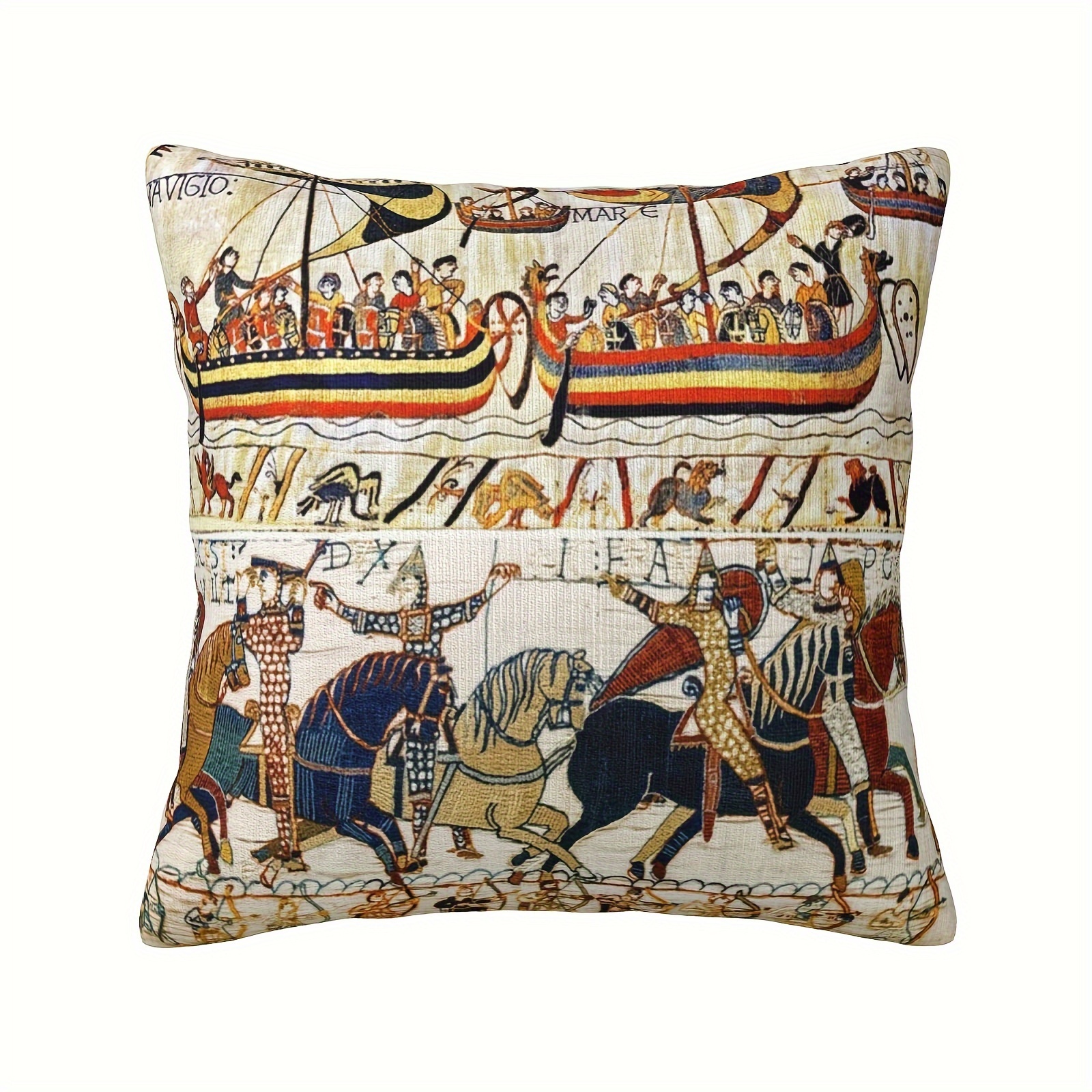 Of 18x18" Decorative Pillow Cover - Soft Short Plush, Single-sided Print With & Ships Design, Zip Closure For Sofa, Living Room, Bedroom, Office Decor
Of 18x18" Decorative Pillow Cover - Soft Short Plush, Single-sided Print With & Ships Design, Zip Closure For Sofa, Living Room, Bedroom, Office Decor