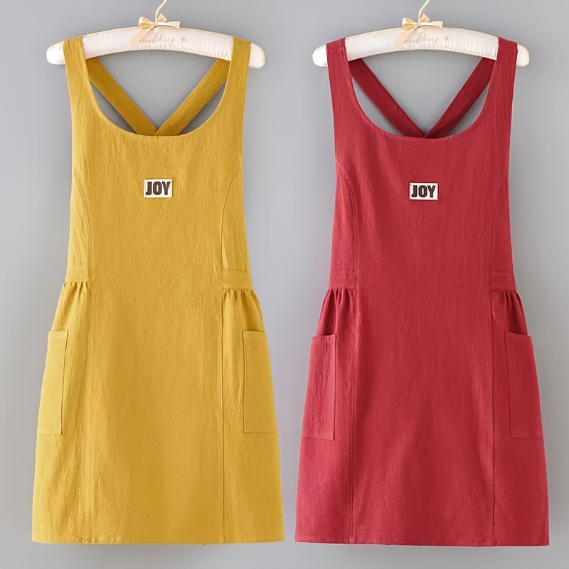 Women's Adjustable Pleated Apron With Cute Pockets - Soft, Breathable Cotton For Cooking, Painting, Gardening & Office Use
Women's Adjustable Pleated Apron With Cute Pockets - Soft, Breathable Cotton For Cooking, Painting, Gardening & Office Use