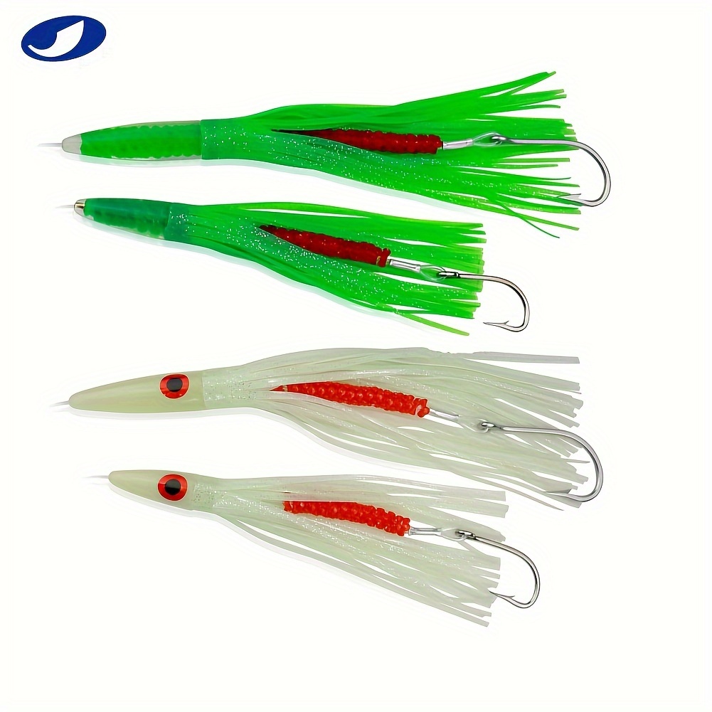 Ocean Cat 9 Inches/12 Inches Green Skirts Saltwater Trolling Lures Rigged With Hooks, Lures For , Tuna, , Dolphin Green/glow
Ocean Cat 9 Inches/12 Inches Green Skirts Saltwater Trolling Lures Rigged With Hooks, Lures For , Tuna, , Dolphin Green/glow