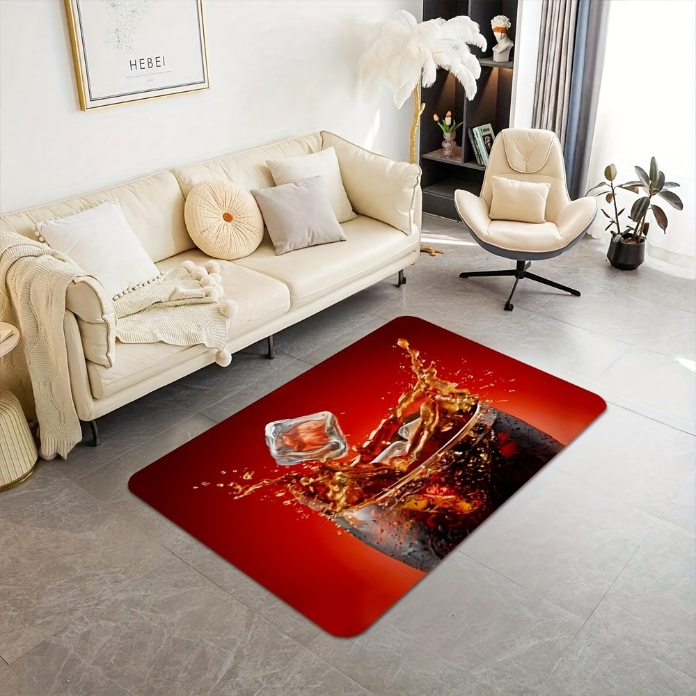 Red Ice Modern Bath Rug, Non-slip Backing, Machine Washable, Polyester, Rectangle Door Mat For Bathroom, Kitchen, Front Door, Bedroom Entryway - Machine Made
Red Ice Modern Bath Rug, Non-slip Backing, Machine Washable, Polyester, Rectangle Door Mat For Bathroom, Kitchen, Front Door, Bedroom Entryway - Machine Made