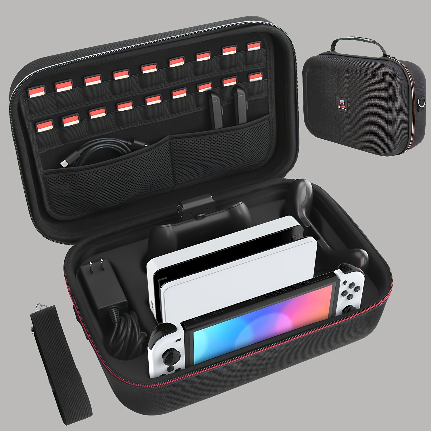 Carrying Bag For Switch Oled Large Protective Travel Hardshell Storage Bag For Switch Console Game Accessories Handbag Suitable For Outdoor Activities
Carrying Bag For Switch Oled Large Protective Travel Hardshell Storage Bag For Switch Console Game Accessories Handbag Suitable For Outdoor Activities