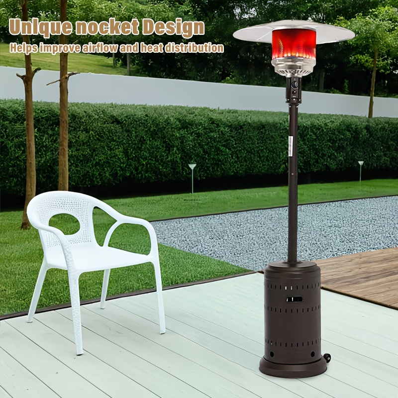 Outdoor Patio Heater | 46, 000 Btu Powerful Heat | Weather-resistant Aluminum & Powder Coated | | Safety Auto Shut-off Valve | Ideal For Cafes & Restaurants | Halloween & Christmas
Outdoor Patio Heater | 46, 000 Btu Powerful Heat | Weather-resistant Aluminum & Powder Coated | | Safety Auto Shut-off Valve | Ideal For Cafes & Restaurants | Halloween & Christmas
