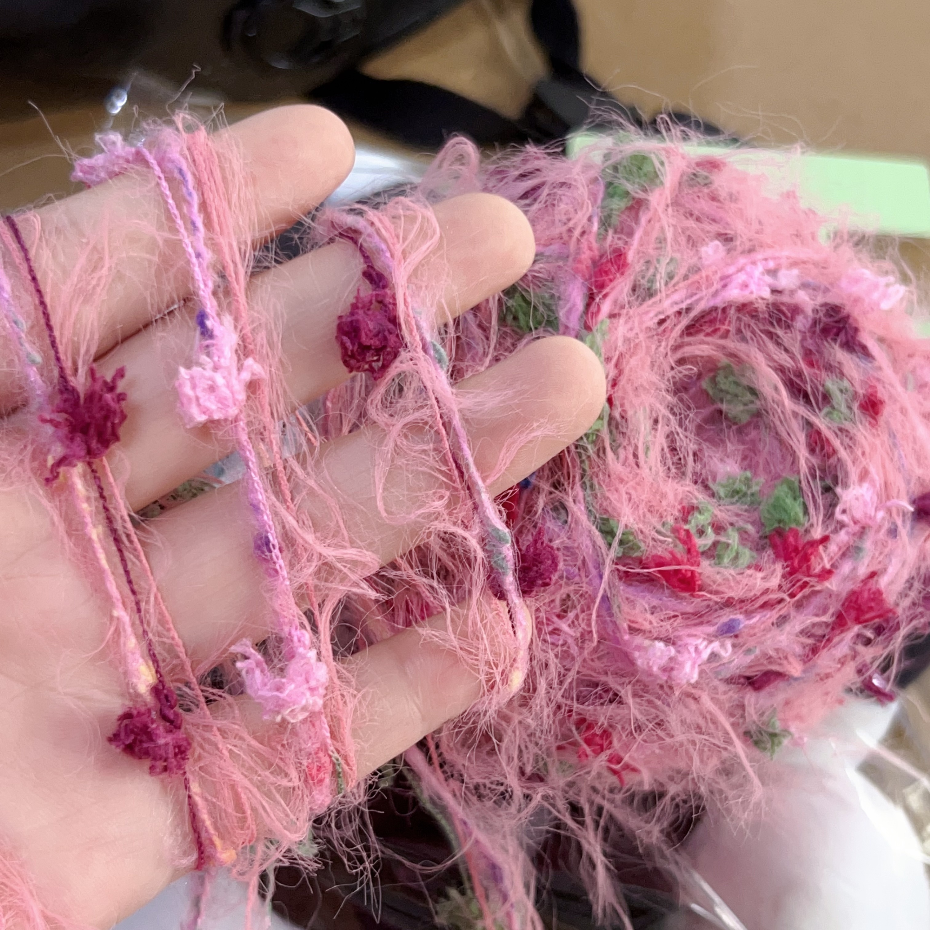 Raspberry Red Long-hair Yarn, 50g - Diy Crochet, Hair Ties & Knitting, Colorful With Nylon & Polyester, 984" Length
Raspberry Red Long-hair Yarn, 50g - Diy Crochet, Hair Ties & Knitting, Colorful With Nylon & Polyester, 984" Length