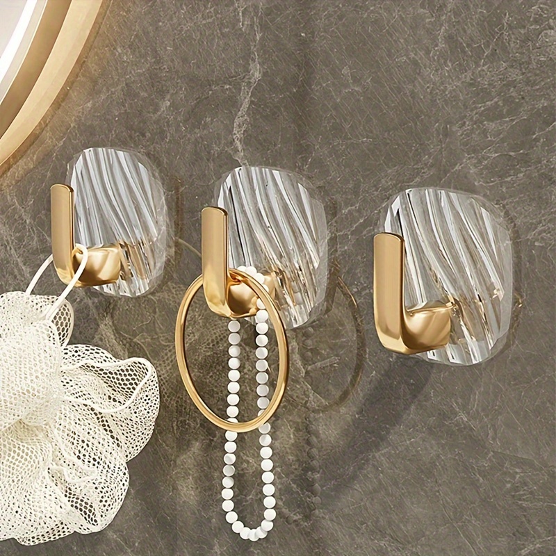4-piece Stylish Transparent Adhesive Hooks - Easy Install, No-drill Wall Mount For Kitchen & Bathroom
4-piece Stylish Transparent Adhesive Hooks - Easy Install, No-drill Wall Mount For Kitchen & Bathroom