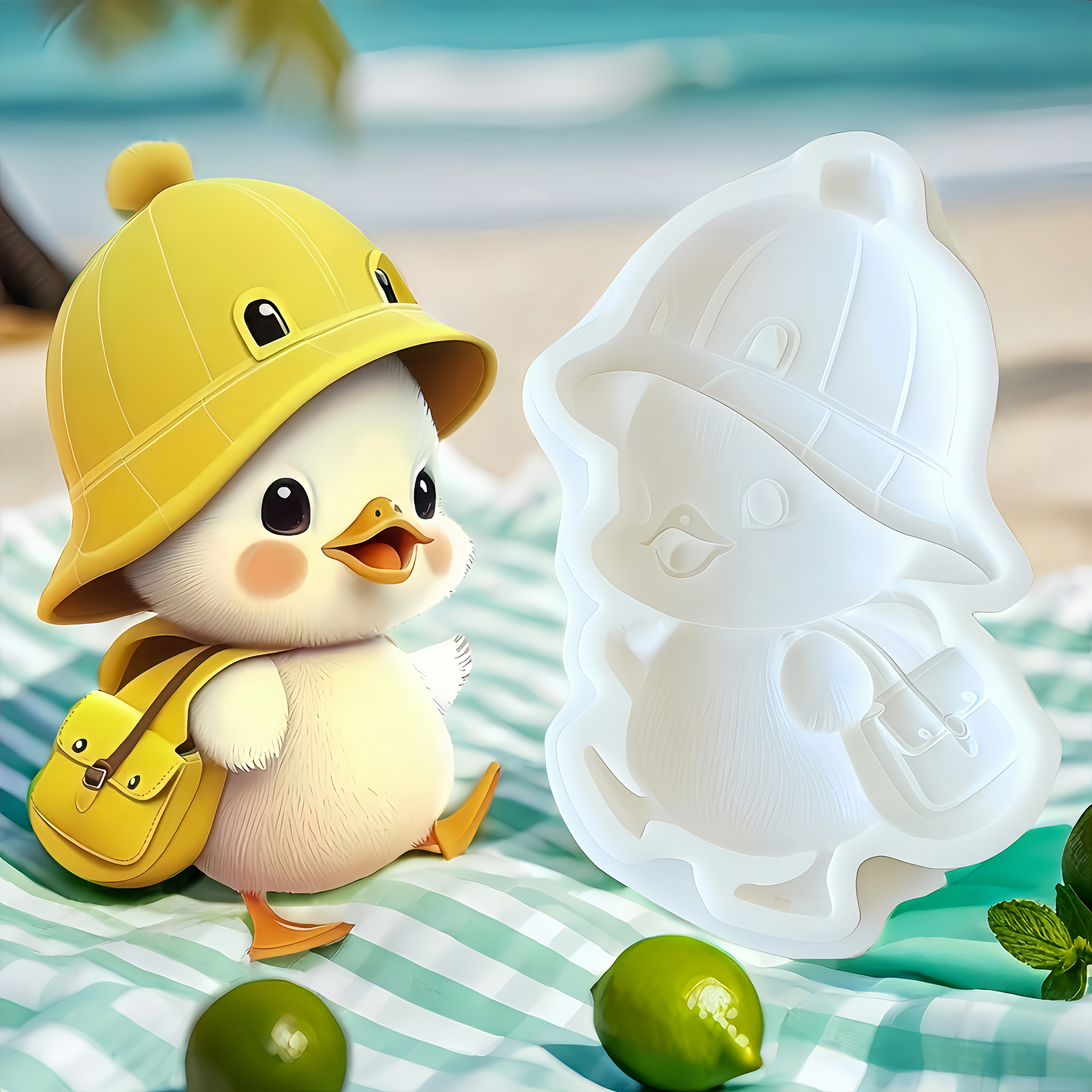 1pc Baking Silicone Duck Mold With Hat, Diy Handmade Candy & Gummy Chocolate Mold, For Christmas, Halloween, Easter, Hanukkah, Thanksgiving - Cute Duck Shaped Fondant Cake Mousse Jelly Mold
1pc Baking Silicone Duck Mold With Hat, Diy Handmade Candy & Gummy Chocolate Mold, For Christmas, Halloween, Easter, Hanukkah, Thanksgiving - Cute Duck Shaped Fondant Cake Mousse Jelly Mold