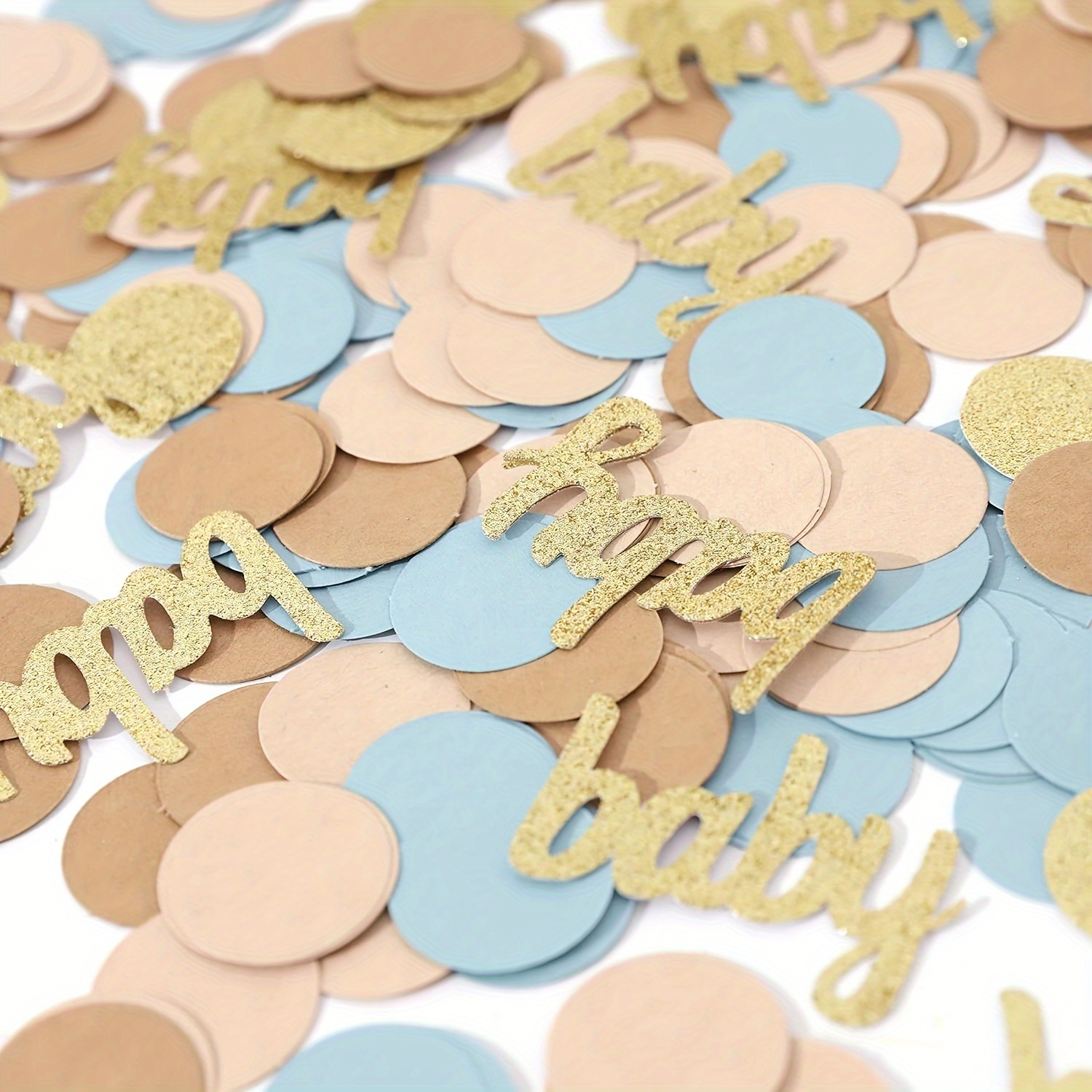 100pcs Oh Baby Confetti For Baby Shower - Gender Reveal Table Scatter, Baby Boy Party Supplies, Baby Decorations, Paper Confetti Circles In Blue And Taupe For Celebrations, Age 14+
100pcs Oh Baby Confetti For Baby Shower - Gender Reveal Table Scatter, Baby Boy Party Supplies, Baby Decorations, Paper Confetti Circles In Blue And Taupe For Celebrations, Age 14+