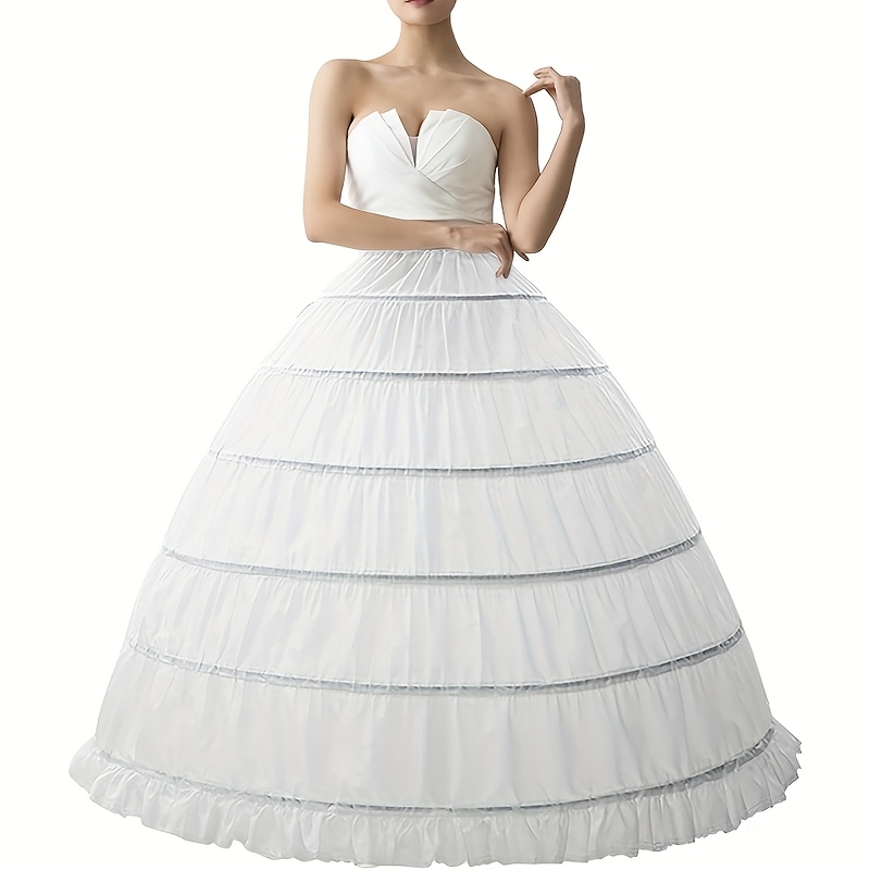 Romantic Polyester Bridal Petticoat Crinoline Underskirt With Steel Hoops For Wedding, Bridesmaid, Party Dresses - Adjustable Waist And Lace Hem
Romantic Polyester Bridal Petticoat Crinoline Underskirt With Steel Hoops For Wedding, Bridesmaid, Party Dresses - Adjustable Waist And Lace Hem