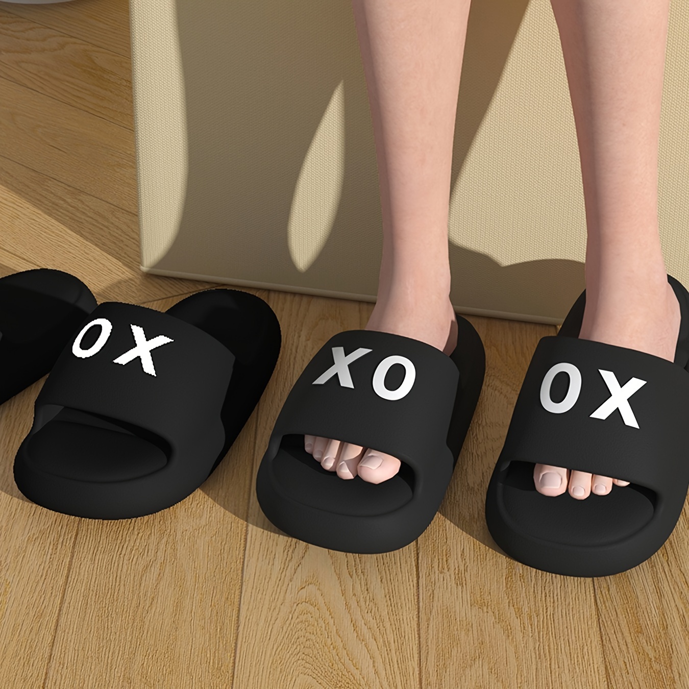 Letter Design Slides, Casual Open Toe Soft Sole Shoes, Comfortable Indoor Home Bathroom Slides
Letter Design Slides, Casual Open Toe Soft Sole Shoes, Comfortable Indoor Home Bathroom Slides