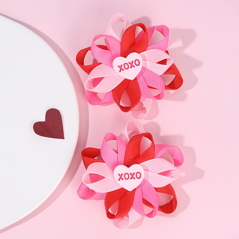 2pcs Set Heart & Letter Hair Clips - Valentine's Day, Birthdays & - Cute Accessories For Girls
2pcs Set Heart & Letter Hair Clips - Valentine's Day, Birthdays & - Cute Accessories For Girls