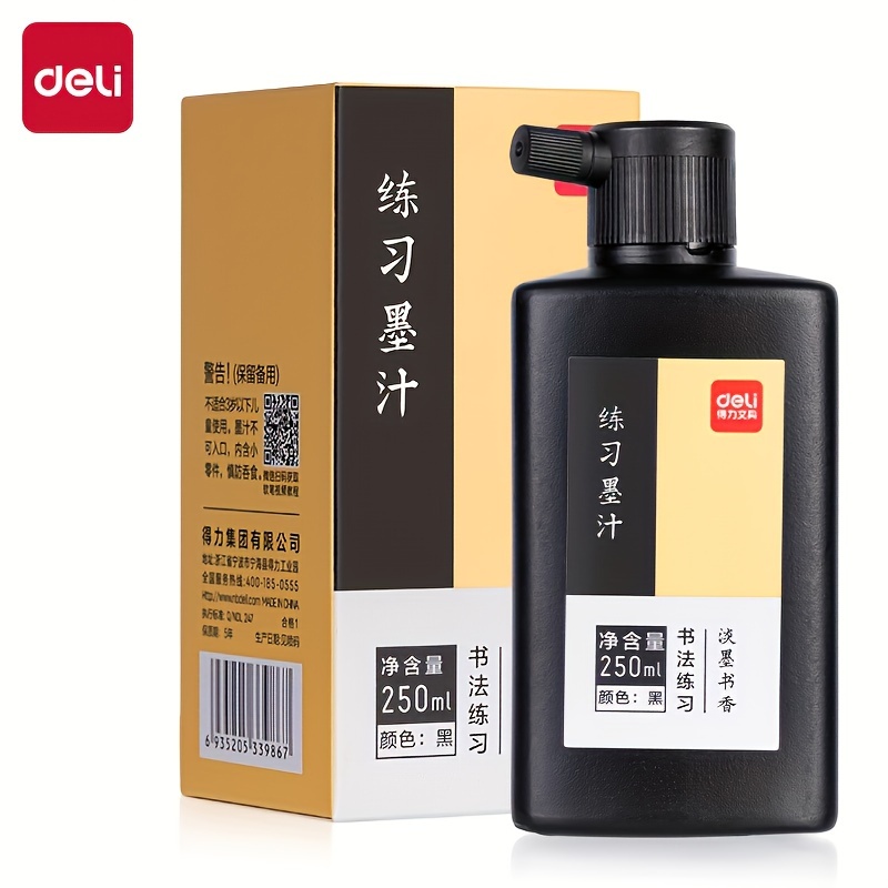 Deli 250ml Bottle, For Fountain Pens, Calligraphy & Art, Smooth & , Ideal For Artists & Professionals
Deli 250ml Bottle, For Fountain Pens, Calligraphy & Art, Smooth & , Ideal For Artists & Professionals