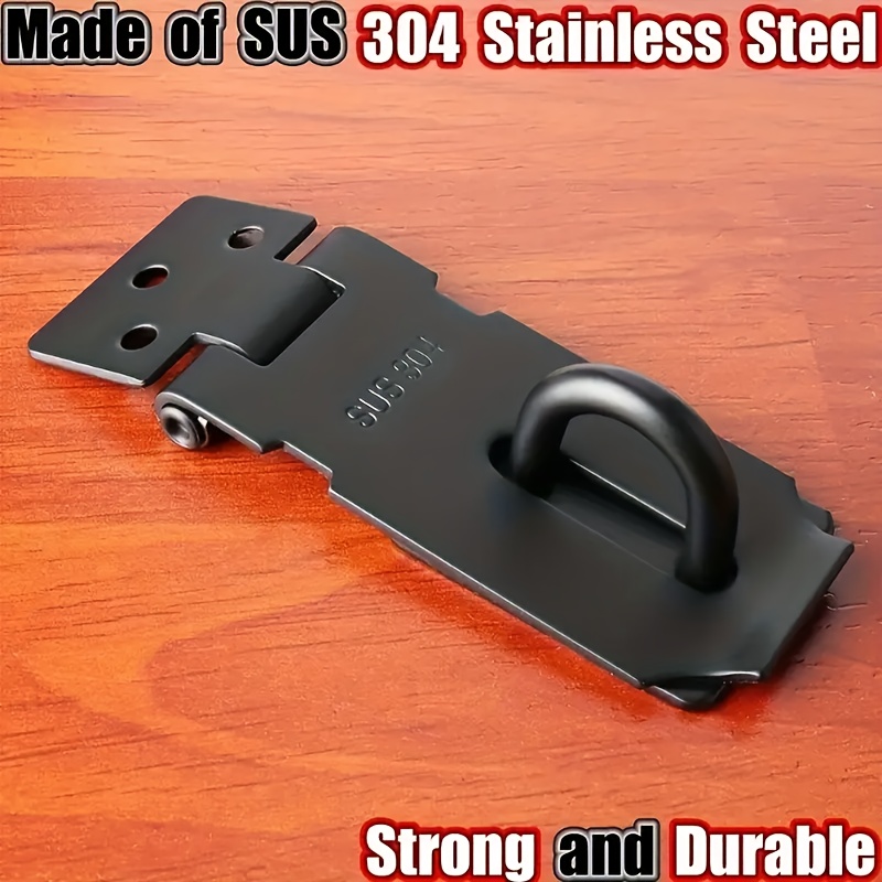 1pc 304 Stainless Steel Security Hasp Lock With Mounting Screws, 3-inch Safety Door Clasp , Metal Padlock-ready Lock For Gates, Cabinets, Chests - Sus 304 Metal
1pc 304 Stainless Steel Security Hasp Lock With Mounting Screws, 3-inch Safety Door Clasp , Metal Padlock-ready Lock For Gates, Cabinets, Chests - Sus 304 Metal
