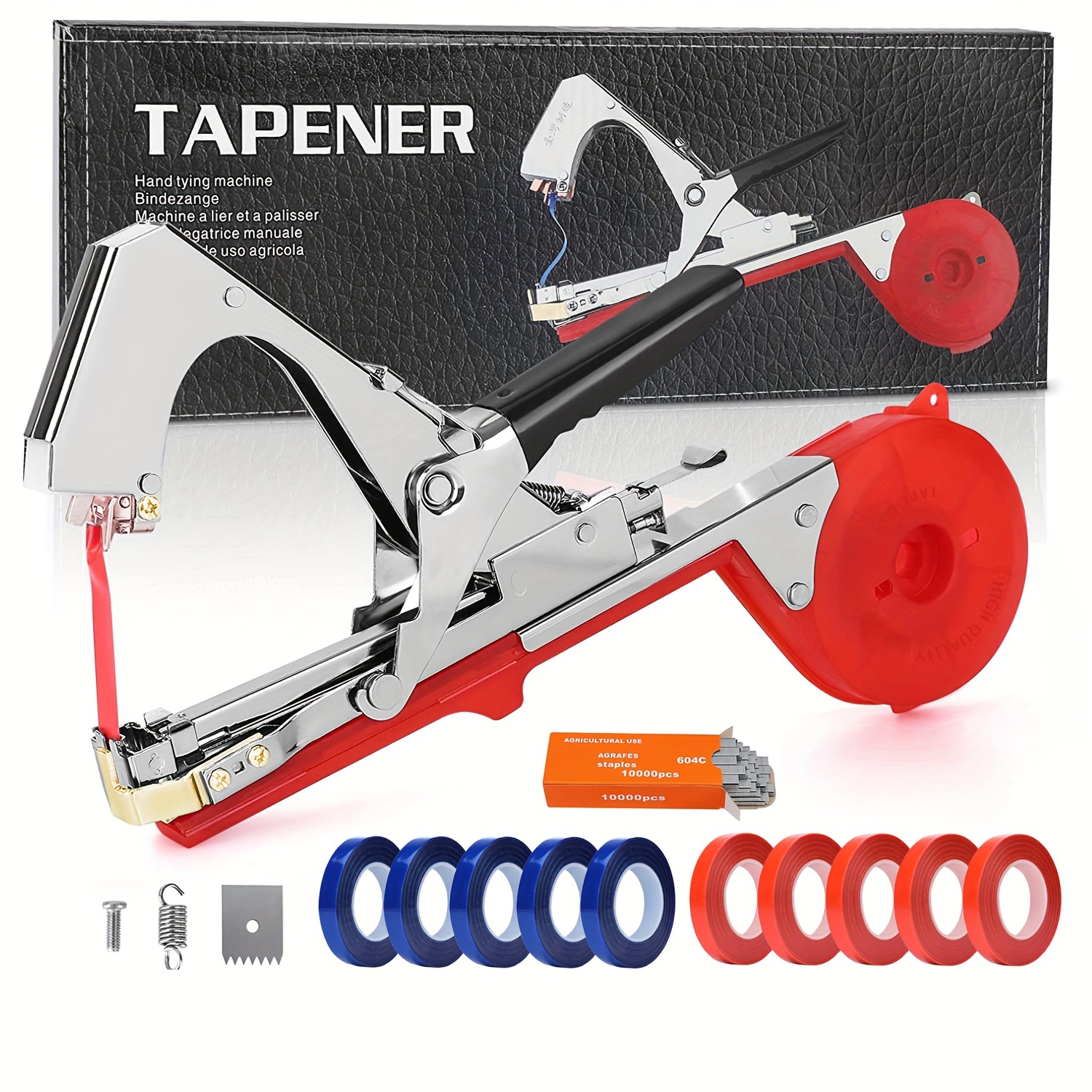 1 Pack, Plant Tying Machine For Grapes, With 10 Rolls Tapes, 10000pcs Staples, Raspberries, Tomatoes, Vining Vegetables And Flower Planting
1 Pack, Plant Tying Machine For Grapes, With 10 Rolls Tapes, 10000pcs Staples, Raspberries, Tomatoes, Vining Vegetables And Flower Planting