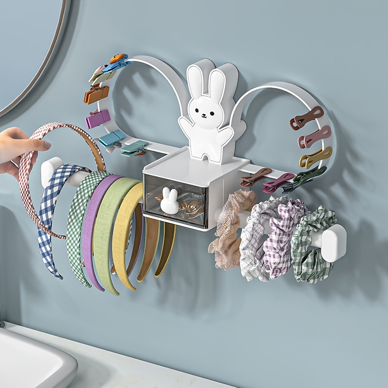 Cartoon Rabbit Decorative Wall-mounted Accessory Organizer Hair Accessories Storage Box Hair Tie Holder
Cartoon Rabbit Decorative Wall-mounted Accessory Organizer Hair Accessories Storage Box Hair Tie Holder