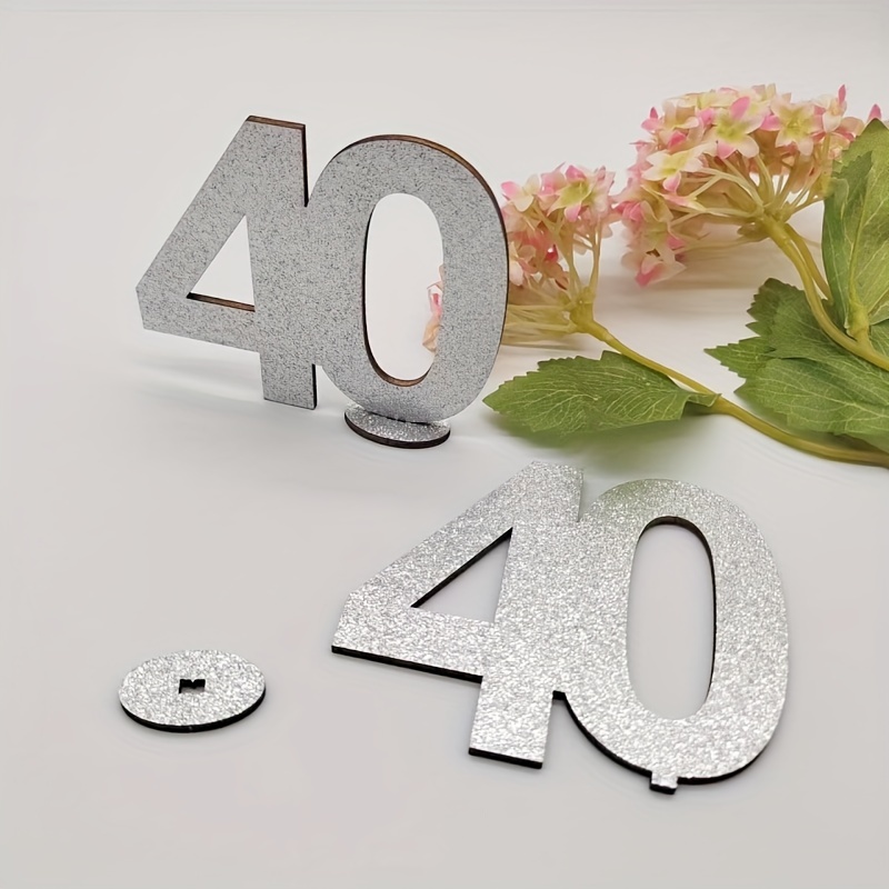 Centre de Table pour la du 40e Anniversaire de Mariage - Décoration en Bois Argenté - pour Fête
Centre de Table pour la du 40e Anniversaire de Mariage - Décoration en Bois Argenté - pour Fête