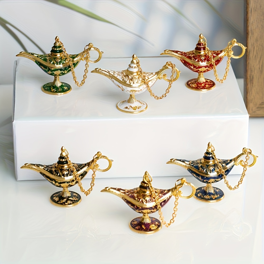 Vintage -inspired Metal Wishing Lamp Ornament - Elegant Retro Design For Home & Office Decor, Perfect Gift Idea
Vintage -inspired Metal Wishing Lamp Ornament - Elegant Retro Design For Home & Office Decor, Perfect Gift Idea