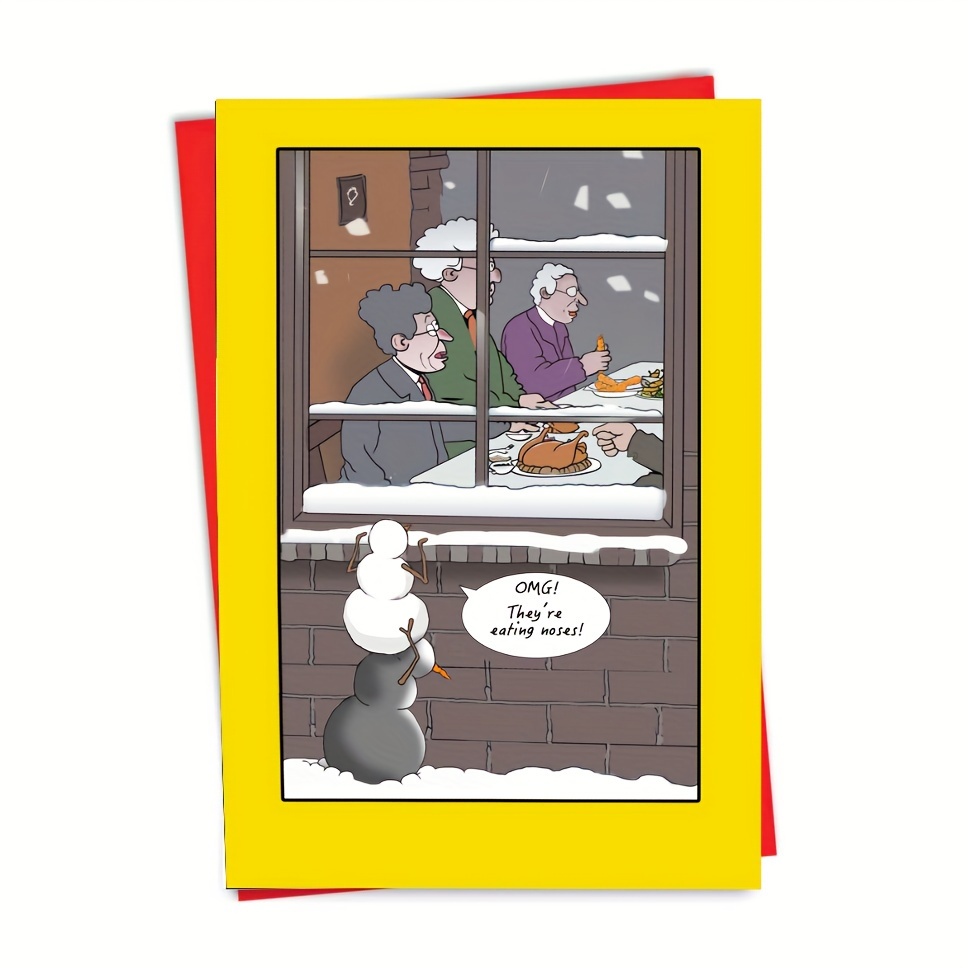1pc Fun Christmas Greeting Card, For Relatives , Comfortable Touch, High-quality Greeting Card
1pc Fun Christmas Greeting Card, For Relatives , Comfortable Touch, High-quality Greeting Card