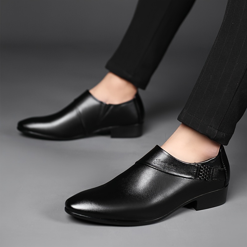Men' Solid Color Low Top Slip On Dress Shoes, Comfy Non Slip Casual Shoes For Men's Outdoor Activities
Men' Solid Color Low Top Slip On Dress Shoes, Comfy Non Slip Casual Shoes For Men's Outdoor Activities