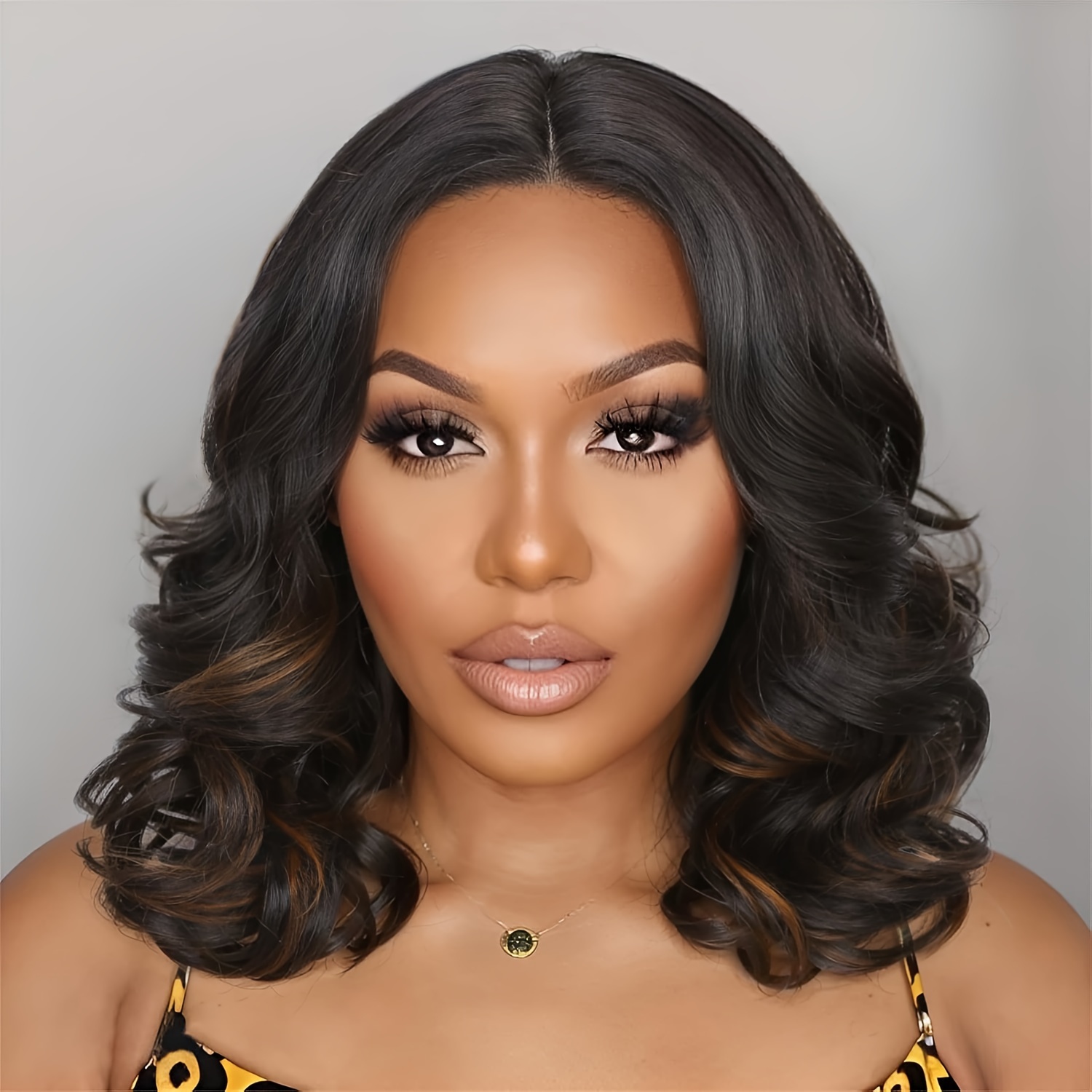 Women's Short Bob Lace Front Wig 16 Inch - 4x1 Lace Synthetic Wig, Fiber, 180% Density, Loose Wave, , For All - Ombre Brown//black
Women's Short Bob Lace Front Wig 16 Inch - 4x1 Lace Synthetic Wig, Fiber, 180% Density, Loose Wave, , For All - Ombre Brown//black