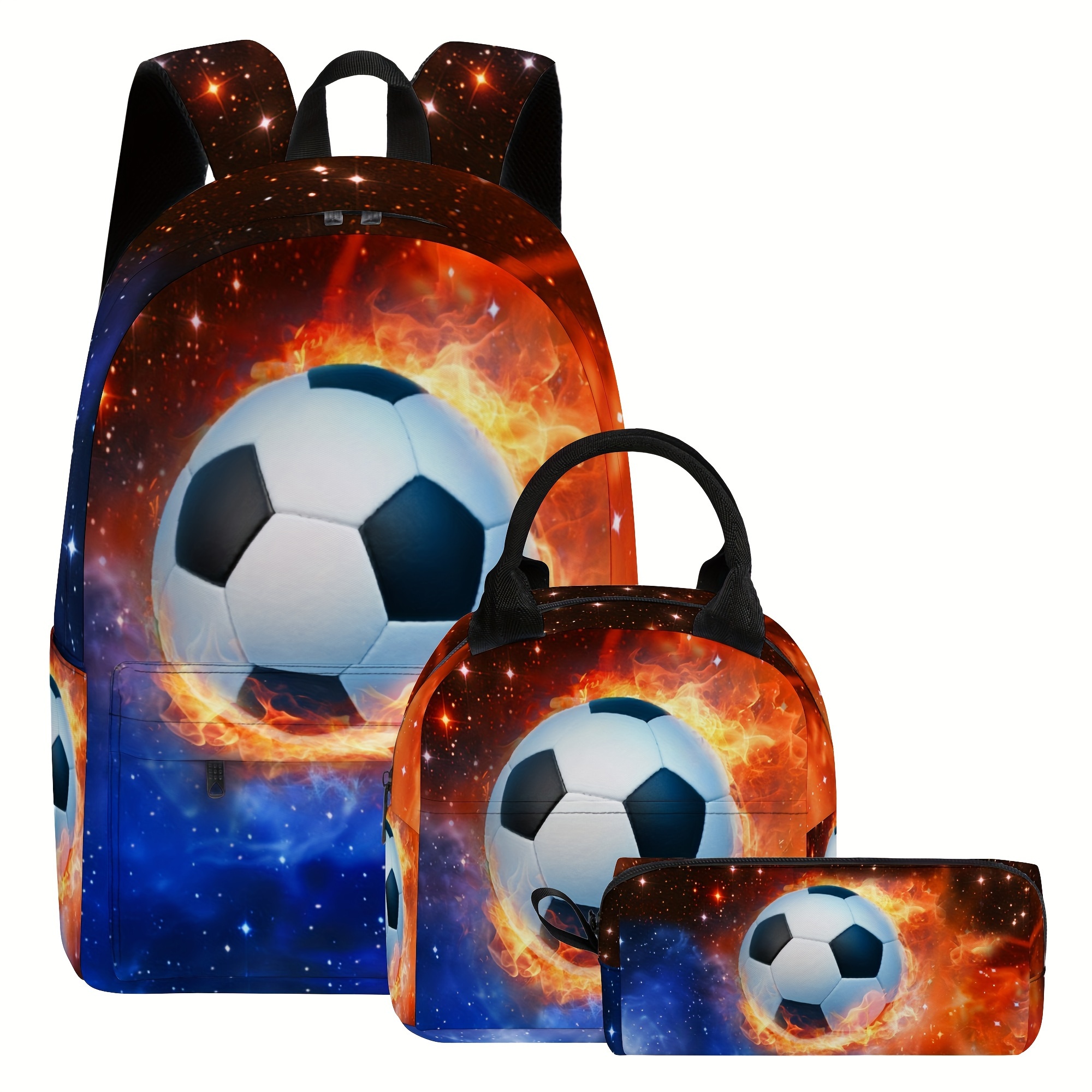 3pcs/set Backpack For Boys Girls, Cute Cool Backpack Sets Pencil Case, Large Capacity 17 Inch Backpack For Travel Work
3pcs/set Backpack For Boys Girls, Cute Cool Backpack Sets Pencil Case, Large Capacity 17 Inch Backpack For Travel Work
