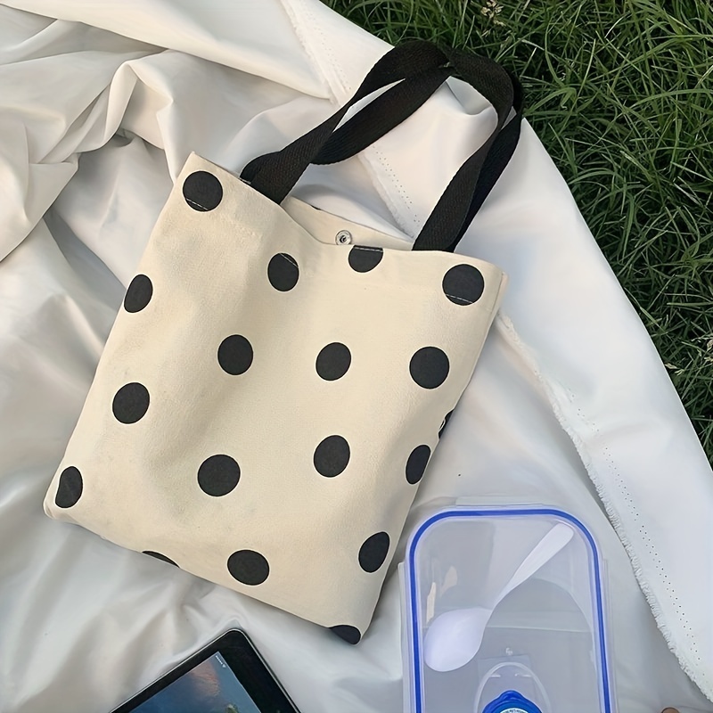 Canvas Tote Bag For Women, Polka Dot Print Shoulder Bag, Casual Shopping Bag, Travel Beach Bag
Canvas Tote Bag For Women, Polka Dot Print Shoulder Bag, Casual Shopping Bag, Travel Beach Bag
