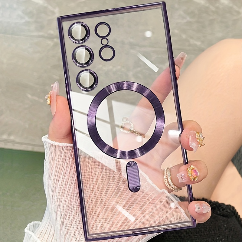 Luxury Magnetic Transparent Phone Case S24 S23 Clear Magnetic Wireless Charging Shockproof Back Men Women Cover
Luxury Magnetic Transparent Phone Case S24 S23 Clear Magnetic Wireless Charging Shockproof Back Men Women Cover