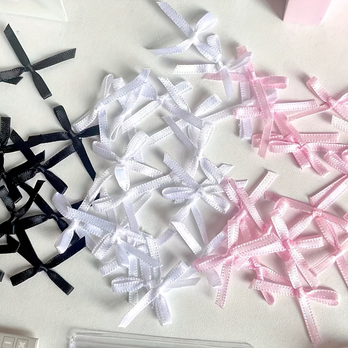 100pcs Mini Ribbon Bows In Assorted Colors - Cute Diy Craft Accessories For Gift Wrapping & Decorations
100pcs Mini Ribbon Bows In Assorted Colors - Cute Diy Craft Accessories For Gift Wrapping & Decorations