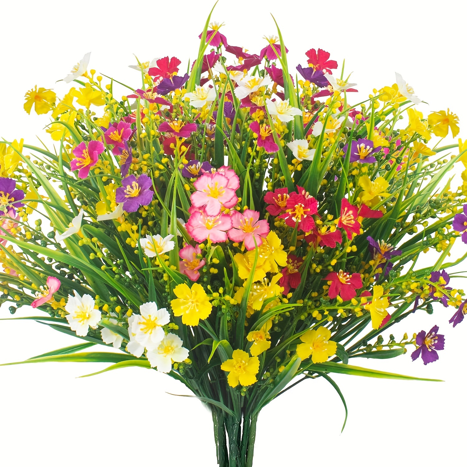 6/12 Of Artificial Flowers - Spring Decorative Plastic Plants, Uv Resistant, Suitable For Indoor And Outdoor Gardens, Windows, , And Flower Pots (multicolored)
6/12 Of Artificial Flowers - Spring Decorative Plastic Plants, Uv Resistant, Suitable For Indoor And Outdoor Gardens, Windows, , And Flower Pots (multicolored)