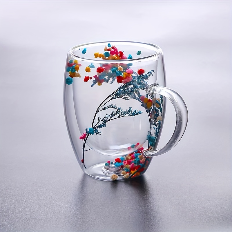 Double-layer Flower Glass Coffee Mug - Heat-resistant, Suitable For Hot And Cold Drinks - Perfect Birthday Gift
Double-layer Flower Glass Coffee Mug - Heat-resistant, Suitable For Hot And Cold Drinks - Perfect Birthday Gift