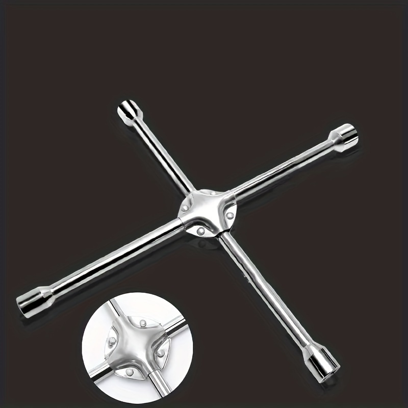 1 14-inch Heavy-duty Universal Tire Wrench, Wrench, 17mm, 19mm, 21mm, 23mm Standard Sockets For Automotive Tire Repairs
1 14-inch Heavy-duty Universal Tire Wrench, Wrench, 17mm, 19mm, 21mm, 23mm Standard Sockets For Automotive Tire Repairs