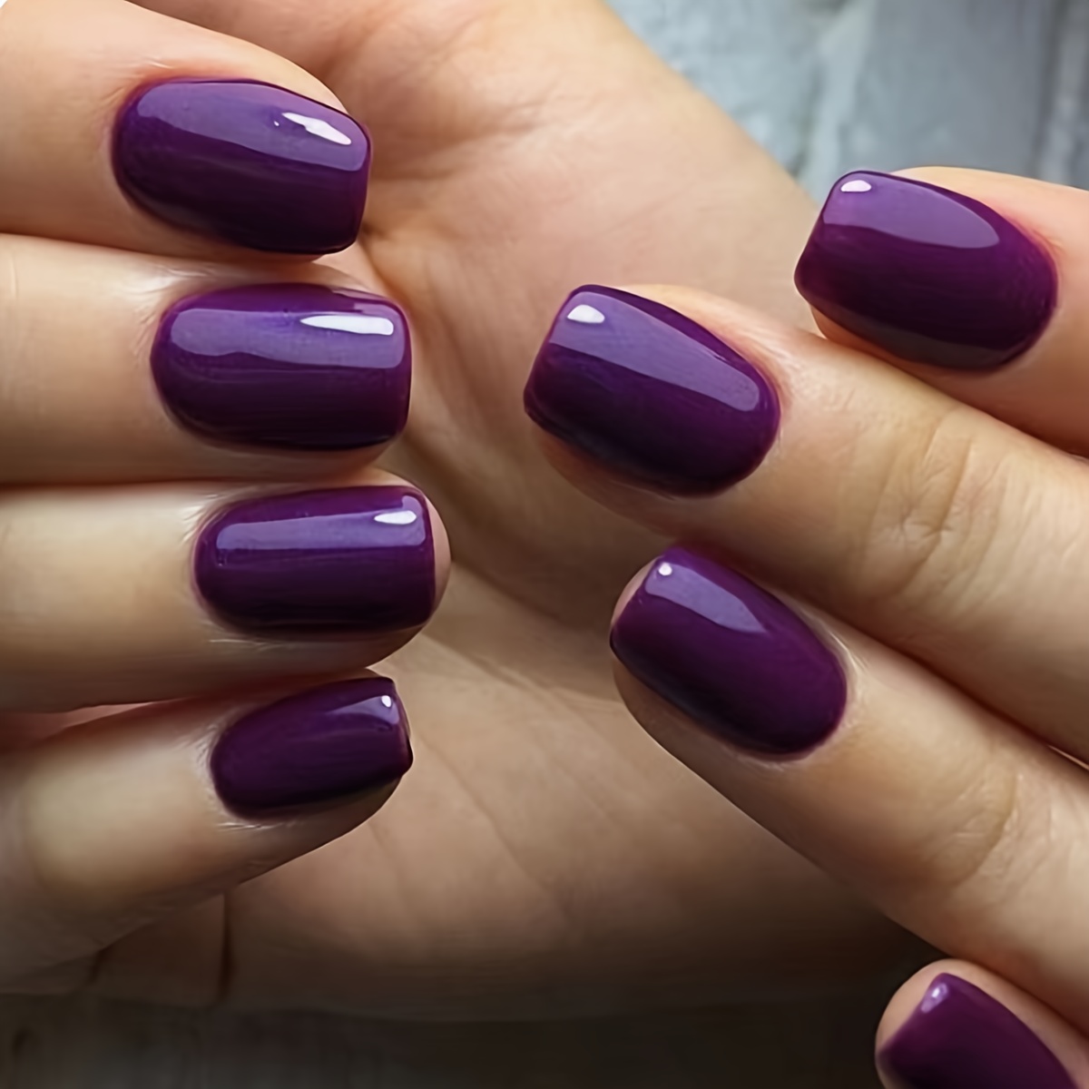 24pcs Elegant Short Square Glossy Purple Press-on Nails Kit With Jelly Glue & Nail File - Solid Color, High-shine For Everyday , Nail Accessories
24pcs Elegant Short Square Glossy Purple Press-on Nails Kit With Jelly Glue & Nail File - Solid Color, High-shine For Everyday , Nail Accessories