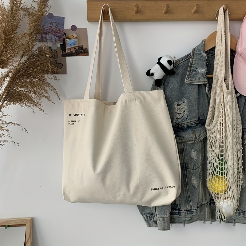 Canvas Tote Bag For Women, Large Capacity Student Book Bag, Durable Canvas Shoulder Bag For School And Shopping
Canvas Tote Bag For Women, Large Capacity Student Book Bag, Durable Canvas Shoulder Bag For School And Shopping