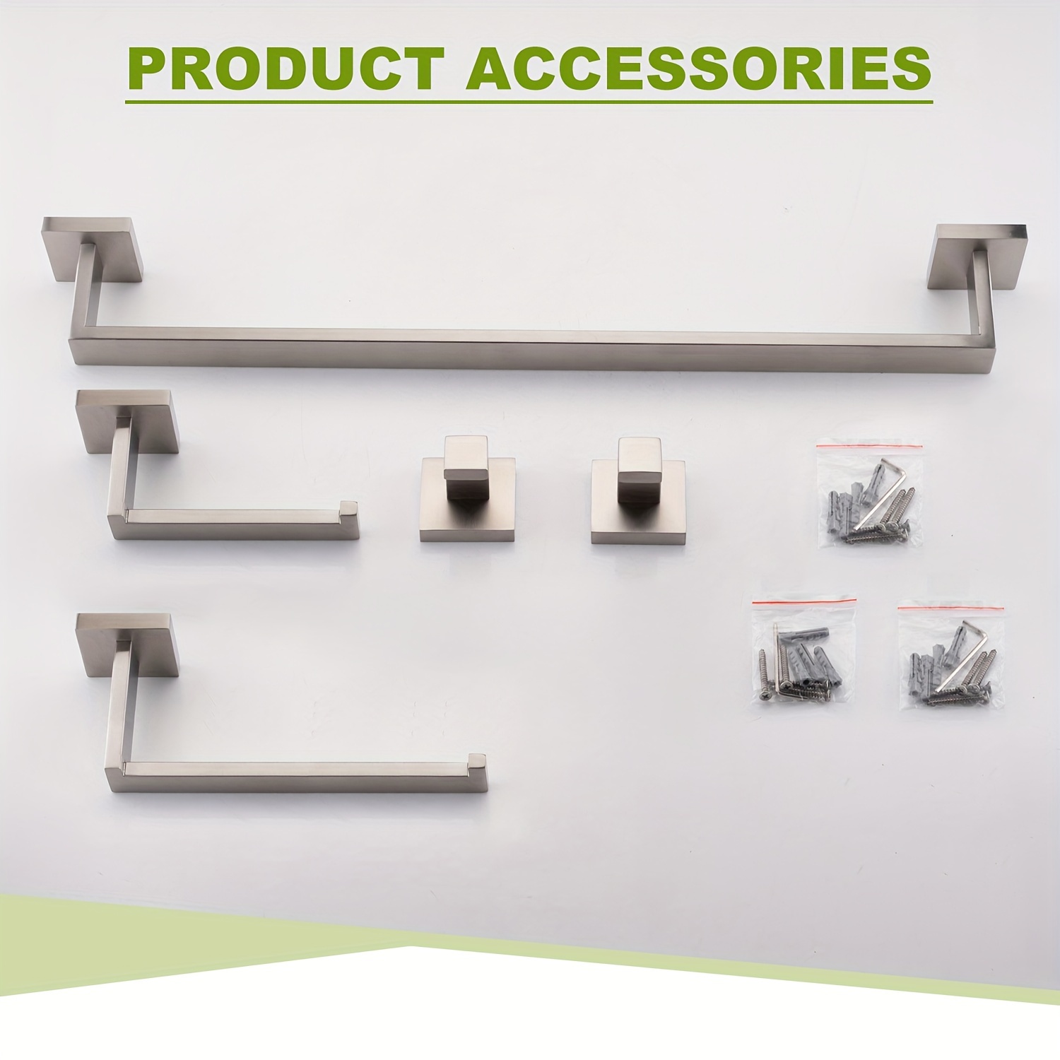 5-pieces Bathroom Accessories Set, Stainless Steel Bathroom Hardware Set, Towel Racks For Bathroom Wall Mounted Bath Towel Bar Set
5-pieces Bathroom Accessories Set, Stainless Steel Bathroom Hardware Set, Towel Racks For Bathroom Wall Mounted Bath Towel Bar Set