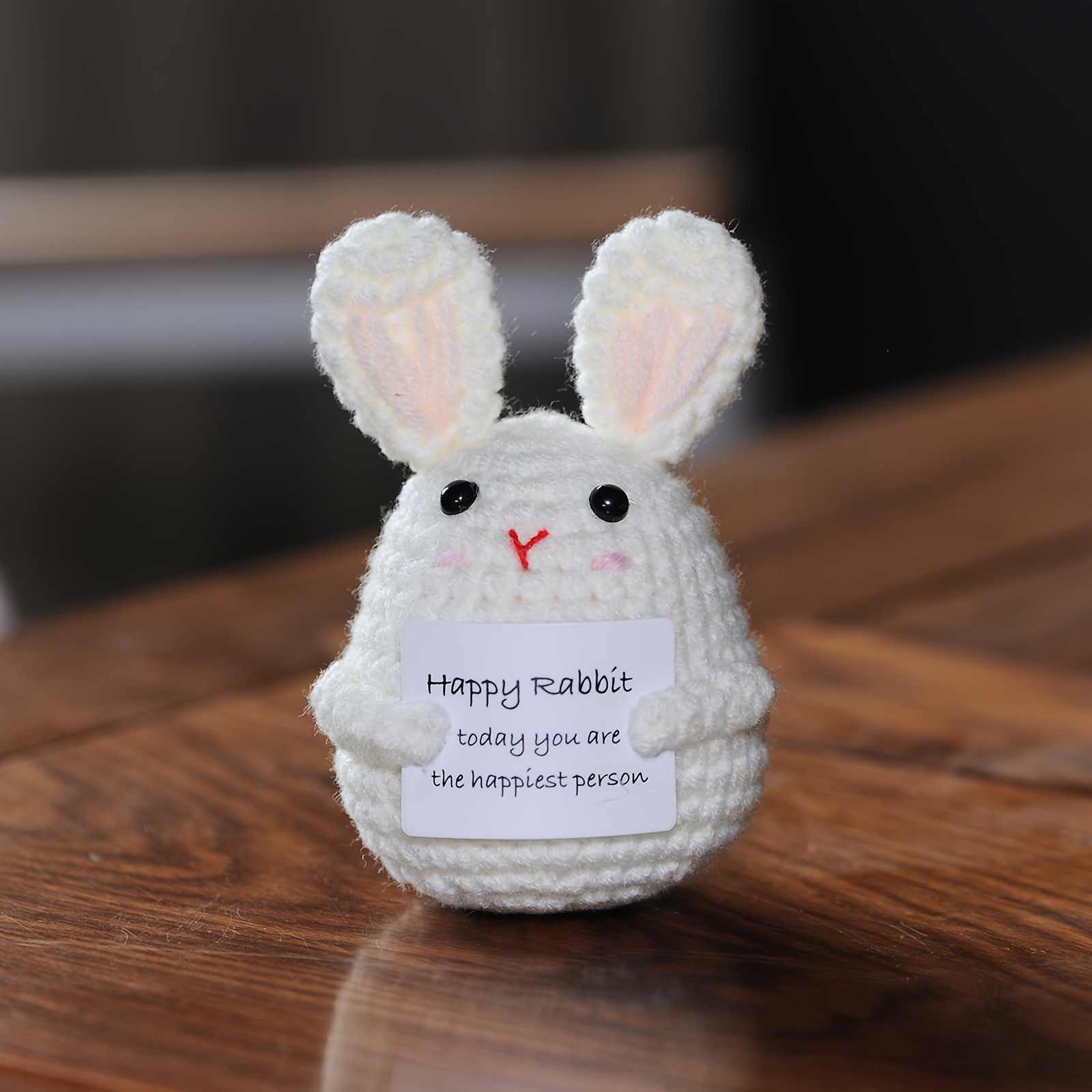 1pc Positive Rabbit, New Ornament, Cute Creative Hand-woven Positive Energy Decorative Card, Beautiful Home Party Decor, Easter Party Decor
1pc Positive Rabbit, New Ornament, Cute Creative Hand-woven Positive Energy Decorative Card, Beautiful Home Party Decor, Easter Party Decor