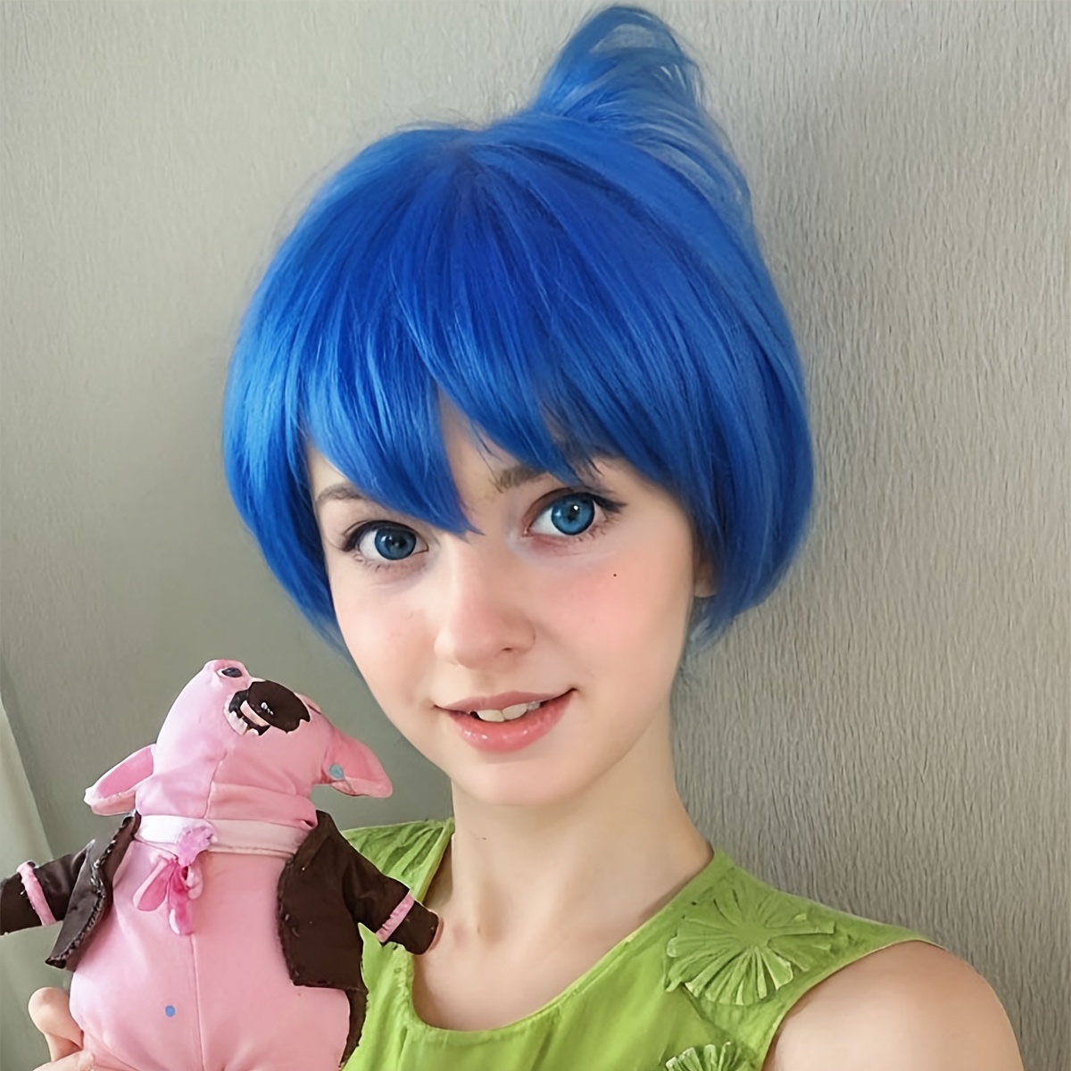 6- Anime Cosplay Wig - Heat Resistant, Straight Short Synthetic Hair With Breathable Cap For Daily Parties & Themed Events
6- Anime Cosplay Wig - Heat Resistant, Straight Short Synthetic Hair With Breathable Cap For Daily Parties & Themed Events