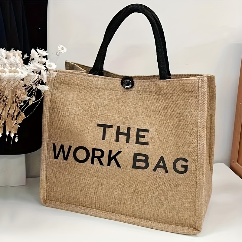 Large Capacity Fashion Tote Bag, Versatile Handbag For Commuting, Casual Fabric Carryall, Lightweight Travel Organizer, Beach Bag, Shopping Tote
Large Capacity Fashion Tote Bag, Versatile Handbag For Commuting, Casual Fabric Carryall, Lightweight Travel Organizer, Beach Bag, Shopping Tote