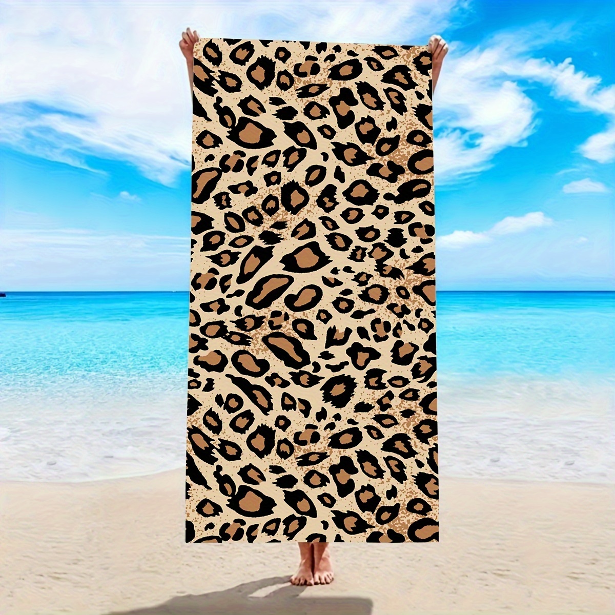 Ultra-soft Microfiber Beach Towel - Large, Quick-dry & Lightweight With Leopard Print Design
Ultra-soft Microfiber Beach Towel - Large, Quick-dry & Lightweight With Leopard Print Design