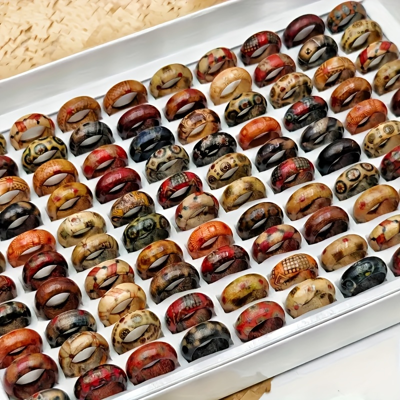 15-pack Vintage Tribal Wooden Rings Set For Women, Styles Couple's Ring Pack, Elegant Ethnic Fashion Jewelry, Ideal For Party, Wedding, , Valentine's Day Gift, Accessory, Opp Bag Packaging
15-pack Vintage Tribal Wooden Rings Set For Women, Styles Couple's Ring Pack, Elegant Ethnic Fashion Jewelry, Ideal For Party, Wedding, , Valentine's Day Gift, Accessory, Opp Bag Packaging