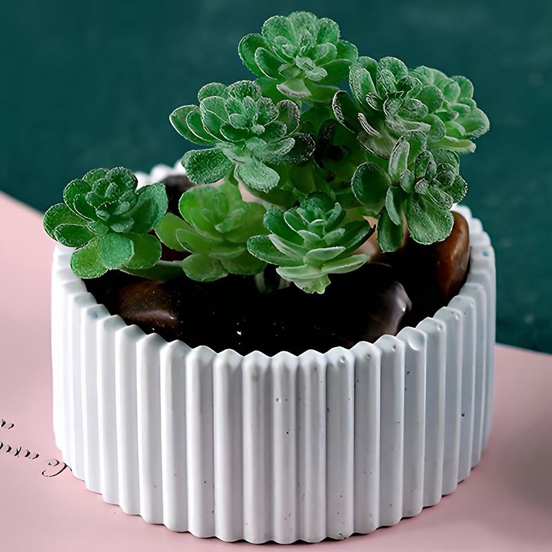 Silicone Mold For Round Candle Jar - Striped Plaster Epoxy Resin Flower Pot, Diy Jewelry Storage Box & Home Decor Craft Tool
Silicone Mold For Round Candle Jar - Striped Plaster Epoxy Resin Flower Pot, Diy Jewelry Storage Box & Home Decor Craft Tool