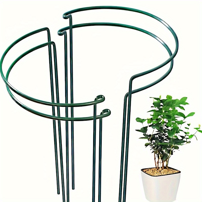 4pcs Plant Support Set - Metal Stakes & Rings For Potted Flowers, Lightweight Iron Wire Cage Stand,
4pcs Plant Support Set - Metal Stakes & Rings For Potted Flowers, Lightweight Iron Wire Cage Stand,