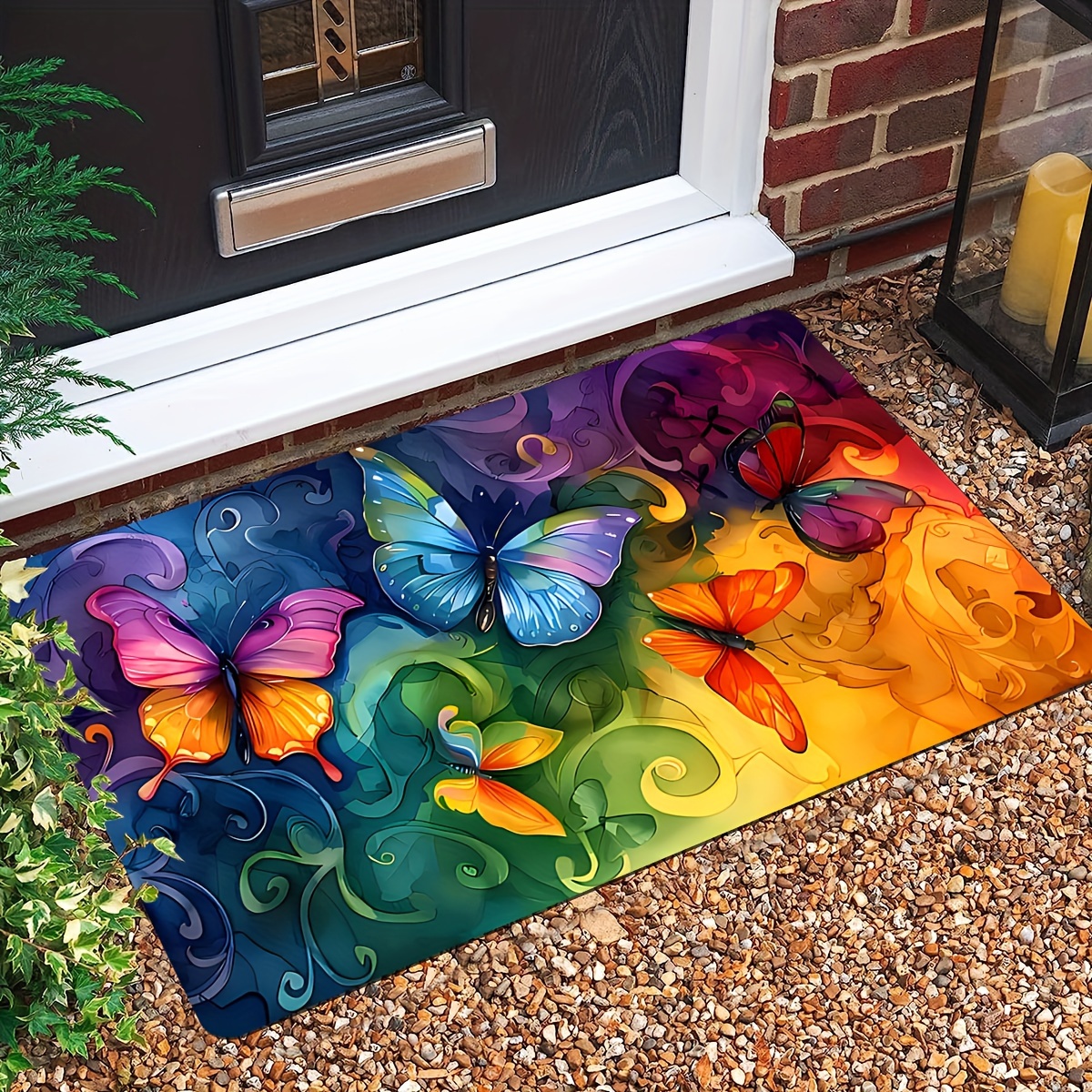 Charming Butterfly Cartoon Door Mat - Non-slip, Stain-resistant Polyester Rug For Entryway, Laundry, Bathroom & Dining Decor Butterfly Rug Butterfly Bathroom Decor
Charming Butterfly Cartoon Door Mat - Non-slip, Stain-resistant Polyester Rug For Entryway, Laundry, Bathroom & Dining Decor Butterfly Rug Butterfly Bathroom Decor