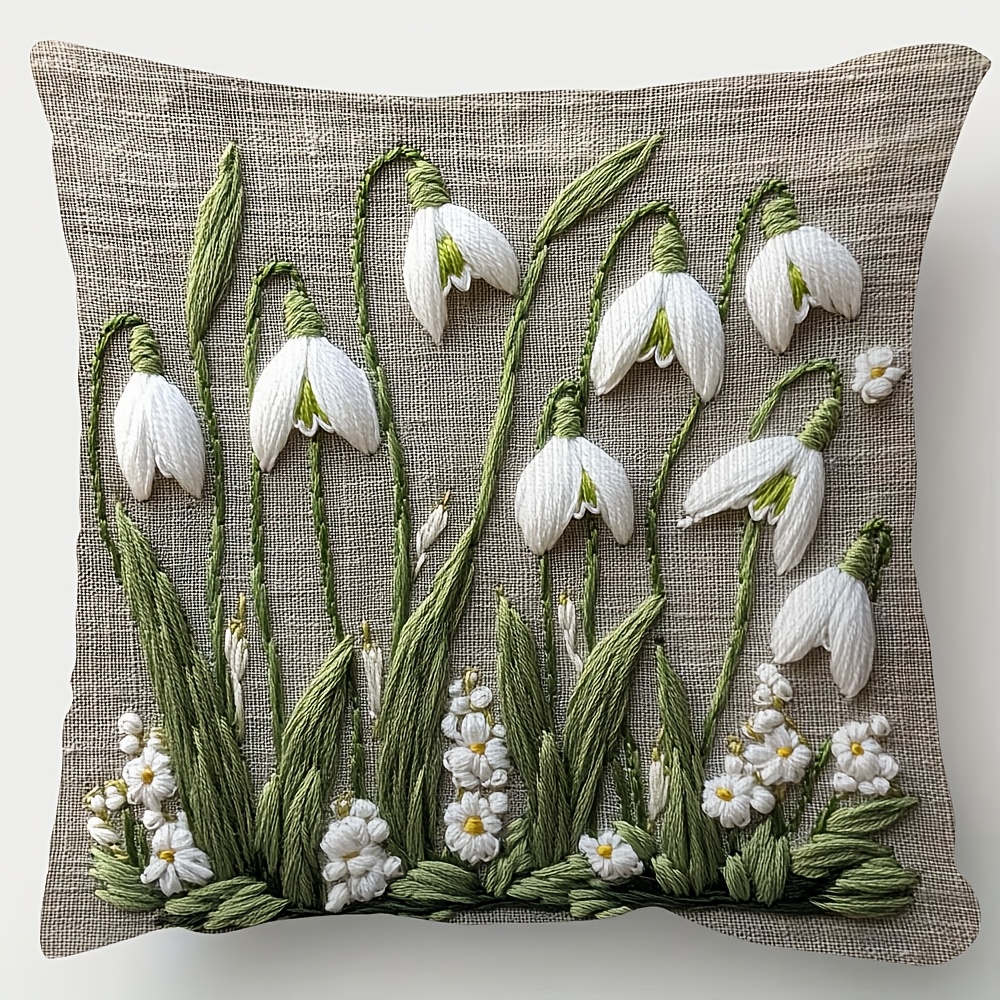 1pc Vintage Style Floral Pillow Cover, 18x18 Inch, Hand Wash Only, Woven Polyester, Decorative For Living Room And Bedroom - Abef1227
1pc Vintage Style Floral Pillow Cover, 18x18 Inch, Hand Wash Only, Woven Polyester, Decorative For Living Room And Bedroom - Abef1227