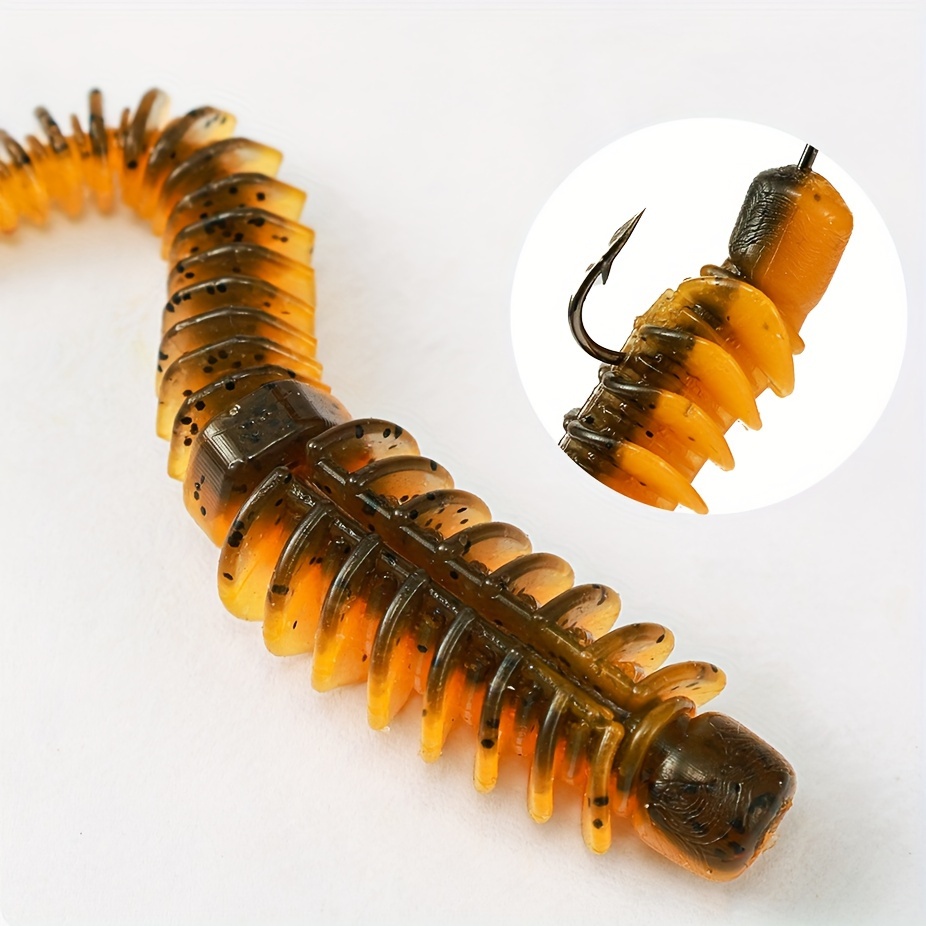 20pcs 3.15" Bionic Soft Worm Fishing Lures - High Elasticity, Floating Design With Sparkling Salt & Reverse Thread For Hooking
20pcs 3.15" Bionic Soft Worm Fishing Lures - High Elasticity, Floating Design With Sparkling Salt & Reverse Thread For Hooking