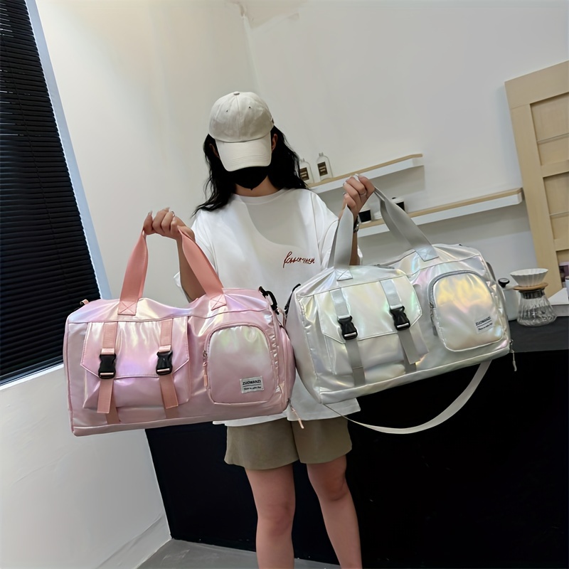 Sparkling Oxford Fabric Travel Duffle Bag With Wet/dry - Gym & Travel, In , Lavender, , Cream, Neon Green, Black
Sparkling Oxford Fabric Travel Duffle Bag With Wet/dry - Gym & Travel, In , Lavender, , Cream, Neon Green, Black