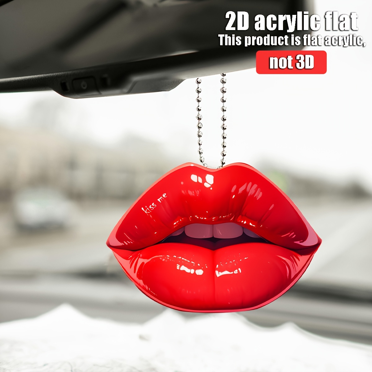 2d Flat, 1pc 2d Lip, Valentine's Day Decorative Pendant, 2d Flat Acrylic Pendant For Car Hanging, Fun Decoration, Home Decoration, Backpack Accessories, Keychain, Perfect Gift Gift
2d Flat, 1pc 2d Lip, Valentine's Day Decorative Pendant, 2d Flat Acrylic Pendant For Car Hanging, Fun Decoration, Home Decoration, Backpack Accessories, Keychain, Perfect Gift Gift