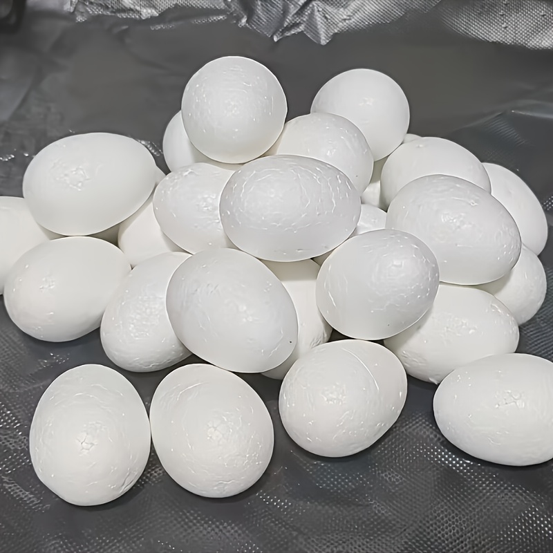 20pcs Decorative Foam Easter Eggs Set - White & Assorted Patterns For Diy Crafts And Holiday Decorations, Plastic Material
20pcs Decorative Foam Easter Eggs Set - White & Assorted Patterns For Diy Crafts And Holiday Decorations, Plastic Material