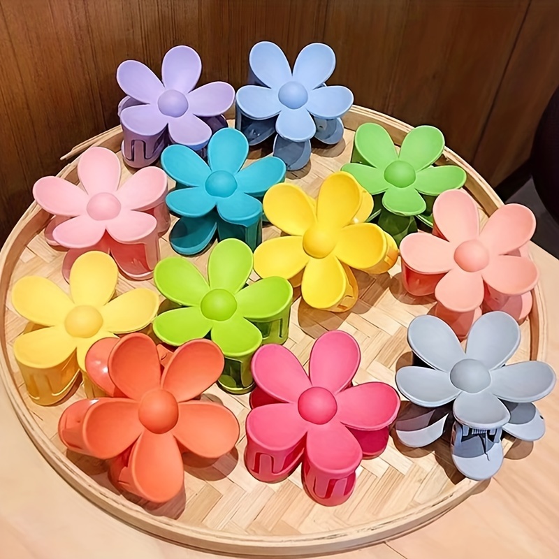 Set Of 8 Elegant Minimalist Flower Hair For Women - Plastic Hollow Floral Hair Clips, Matte Solid Color, Valentine's Accessories, Suitable For 14+
Set Of 8 Elegant Minimalist Flower Hair For Women - Plastic Hollow Floral Hair Clips, Matte Solid Color, Valentine's Accessories, Suitable For 14+