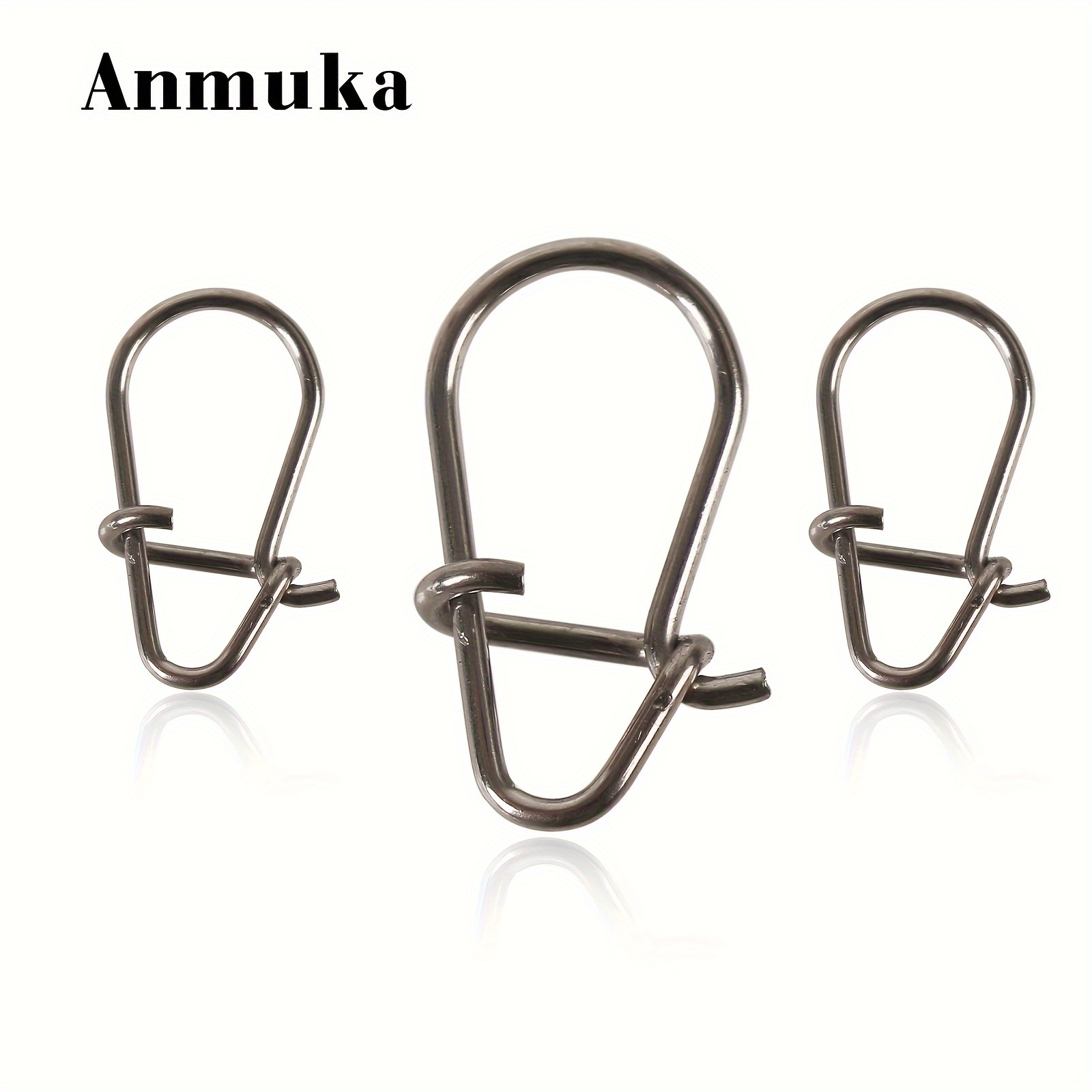 -Pack Anmuka Acier Inoxydable Pêche Leurre, Anneau de Verrouillage à Rapide, Solide, à Fil Épais pour une Fixation Sécurisée
-Pack Anmuka Acier Inoxydable Pêche Leurre, Anneau de Verrouillage à Rapide, Solide, à Fil Épais pour une Fixation Sécurisée