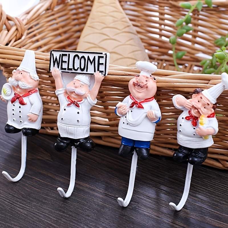 2pcs Chef-shaped Resin Adhesive Hooks - , Nail-free Wall Mount For Keys & Accessories, Kitchen & Bathroom Decor, Wall Hooks For Bathroom, Utility Hooks
2pcs Chef-shaped Resin Adhesive Hooks - , Nail-free Wall Mount For Keys & Accessories, Kitchen & Bathroom Decor, Wall Hooks For Bathroom, Utility Hooks